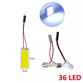 Супер белый T10 W5w Авто Внутренняя лампа для чтения Лампа Купол Фестон Автомобильный початок 18SMD 24SMD 36SMD 48SMD Автомобильная светодиодная панель