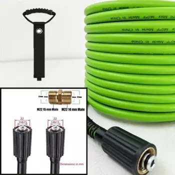 Супер гибкий шланг для мойки высокого давления, шнур, труба 3600 фунтов на квадратный дюйм, устойчивый к ударам шланг высокого давления M22-14 и 15 адаптер-удлинитель