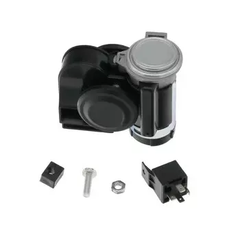 Супер громкий клаксон MotoLovee для автомобиля, 12 В, компактный клаксон с улиткой, клаксон для мотоцикла, автомобиля, грузовика, лодки, фургона, запчасти для модификации