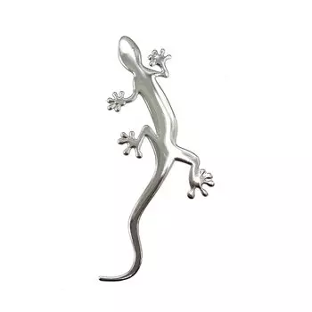 Супер милая ящерица геккон 3D автомобильная наклейка мягкий ПВХ хромированный значок эмблема авто украшение мотоцикла настенная наклейка наклейка на холодильник