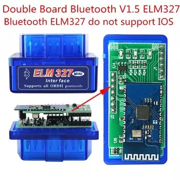 Супер мини ELM327 Bluetooth V1.5 с двойным Pic18f25k80 WIFI ELM 327 V1.5 OBD2 сканер универсальный дизаснотический инструмент Android IOS