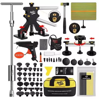 Super PDR комплекты съемников для ремонта вмятин автомобиля, металлические T, ручные инструменты, без покраски, скользящий молоток, обратный молоток, инструменты для удаления вмятин с клеем