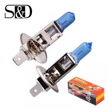 Супер яркие белые противотумансветильник ры H1, 55 Вт, 12 В, 2 шт.