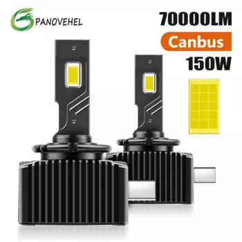 Супер яркие передние фары головного света PANOVEHEL D1S, HID, D3S, D2S, D4S, D4R, D1R, D2R, D3R, Turbo светодиодный, 6000 лм, чип CSP, 150 K, белый, Вт, Plug & Play