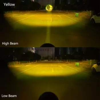 Супер яркий 3-дюймовый белый желтый дальний и ближний свет лампа освещения для автомобиля SUV грузовика ATV UTV 12-60 в