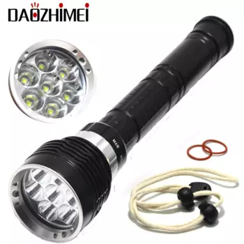 DAOZHIMEI LED фонарик для дайвинга белый 7x L2 8000Lm