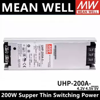 Супер тонкий импульсный источник питания MEAN WELL UHP-200A-5 5 в 40 А 200 Вт для телефона, дисплей/буква канала/ТВ-стена/движущийся знак