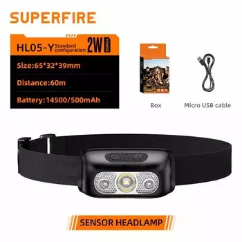 SUPERFIRE HL05 налобный фонарь