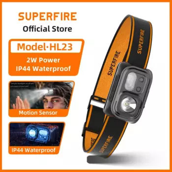 SUPERFIRE HL23 Мини налобный фонарь