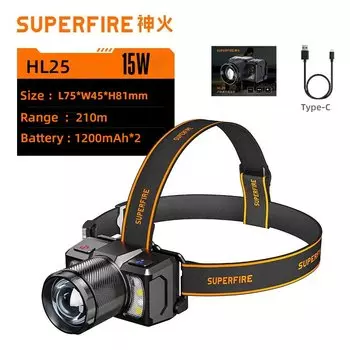 SUPERFIRE HL25 Портативный налобный фонарь