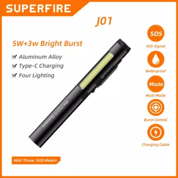 SUPERFIRE EDC Фонарик 4 в 1