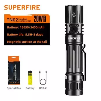 SUPERFIRE TN02 Тактический фонарь
