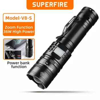 SUPERFIRE V8-S 36 Вт фонарик