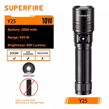 SUPERFIRE Y26 15 Вт фонарик