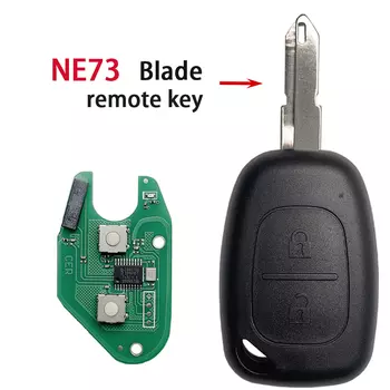 SUPERKEY дистанционный ключ-брелок от машины 2 кнопки 433 МГц ID46 чип PCF7946 NE73 VAC102 Blade для Renault Traffic, Master Vivaro Movano Kangoo