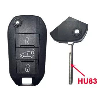 SUPERKEY передняя фара Средний дистанционный ключ оболочка для Peugeot 208 2008 301 308 508 RCZ для Citroen C-Elysee