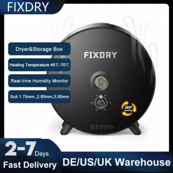 Сушилка с наполнителем FIXDRY NT1Filament, 1 кг, коробка для хранения, сухая коробка для хранения, сушилка с регулируемой температурой 45 -70 , аксессуары для 3D-принтера