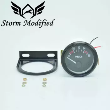 SuTong Новый 2 дюйма 52 мм механический автомобильный вольтметр измеритель напряжения светодиодный 8-16 В