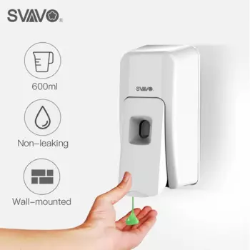 SVAVO-600ml ABS материал, ручной дозатор жидкого/распылителя/пенного мыла, настенный дозатор для кухни, гостиницы, ванной