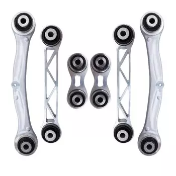 Svenubee 6 шт. комплект задних нижних регулирующих рычагов для Tesla Model S X 2012 2013 2014 2015 2016 2017 2018 2019 - 2022