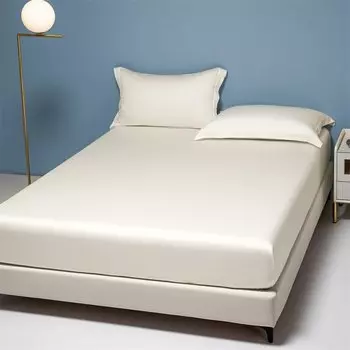 SVETANYA Эластичная простыня из египетского хлопка темно-серая 1000TC