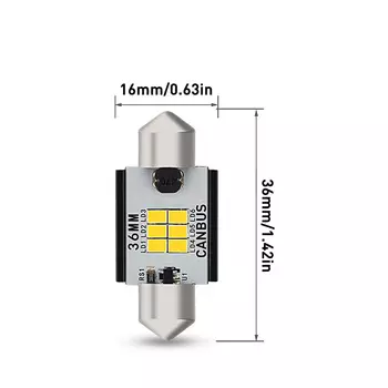 СВЕТОДИОДНАЯ Гирлянда AUXITO Canbus, лампа для салона автомобиля Audi A4 B6 B7 B8 A3 8P Q3, купольная лампа для чтения номерного знака, 31 мм, 36 мм, 41 мм, 2 шт.