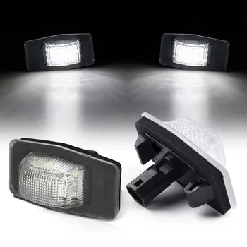 СВЕТОДИОДНЫЕ Лампы Canbus для номерного знака, 2 шт., для Ford Escape MK1 Maverick Laser Lynx KN KQ Mercury Mariner, автомобильные аксессуары