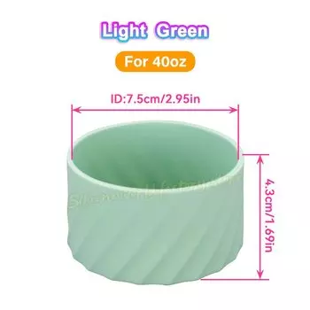 SW 7,5/7 см силиконовая нижняя крышка чашки для Stanley 40 унций/30 унций стакан Quencher Adventure для IceFlow флип соломенный рукав для бутылки с водой