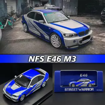 SW в наличии 1:64 NFS E46 M3 Коллекционная Литой коллекционная модель автомобиля, миниатюрное уличное оружие воина