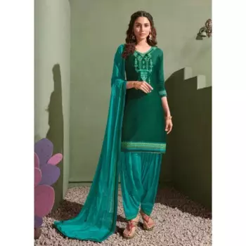 Свадебная одежда, хлопчатобумажная одежда Patiyala костюмы шальвар-камиз с красивыми платьями дупатта