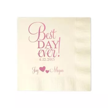 Свадебные салфетки по индивидуальному заказу, бумажные монограммные салфетки с принтом на заказ, персонализированные салфетки, индивидуальные салфетки для будущей мамы, 50 шт.