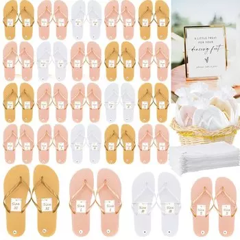 Свадебные шлепанцы из пластика