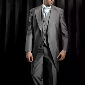 Свадебные смокинги на одной пуговице с пиковым отложным воротником, роскошный приталенный Блейзер, деловые костюмы из 3 предметов, пиджак, брюки, жилет, мужские костюмы, Terno