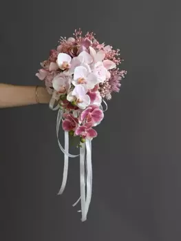 Свадебный букет «Водопад» s для невесты и подружек невесты, искусственные цветы, свадебный букет, Свадебный декор