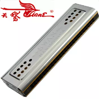 Swan Tremolo Губная гармошка рот Ogan 24 Double C и G key Armonica g Музыкальные инструменты рот Ogan Tremolo Губная гармошка 24 Double