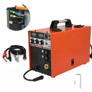 Сварочный аппарат MIG/MMA, инвертор 220 В, IGBT, сварочный аппарат 3-в-1 без газа