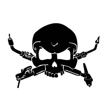 Сварочный череп, забавные перчатки, шлем, оконный бампер, виниловая наклейка для автомобиля, аксессуары для мотоциклов