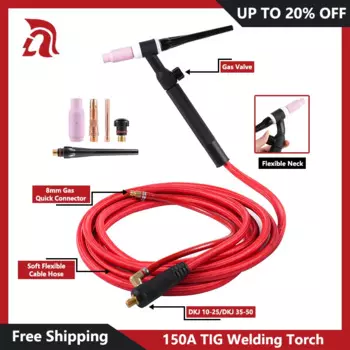 Сварочная горелка Welding Knight WP17FV 150A 3м/4м