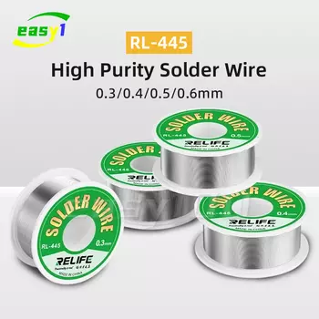 Сварочный припой RELIFE RL-445 0.3/0.4/0.5/0.6 мм 25г