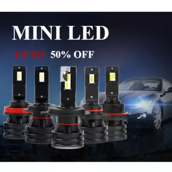 Сверхъяркие светодиодные лампы для фар GICOO M2, мини-размер H4 H7 H11, автомобильные фары для автомобиля 12 В Hb3 9005 Hb4 9006 6000K
