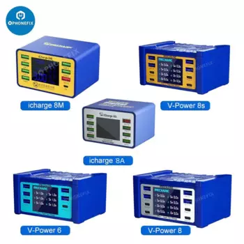 Сверхбыстрое зарядное устройство MECHANIC V-Power 6 8 8S iCharge 8A 8M с портом USB QC3.0 PD для зарядки iPhone мобильных телефонов iPad