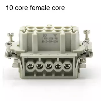 Сверхмощные разъемы WZAZDQ HDC-HE-010 10-контактные 16A500V