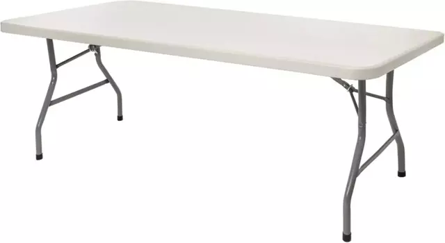 Сверхмощный складной стол на 6 футов, 30 x 72 дюйма, светло-серый