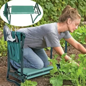 Сверхмощный утолщенный садовый стул, мягкий складной стул на колени для дома и улицы, нагрузка 150 кг