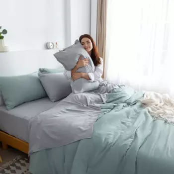 Сверхмягкие комплекты постельного белья с одеялом и простыней, 7 предметов, двуспальная кровать в сумке, современный фермерский Комплект постельного белья в стиле бохо, наволочка