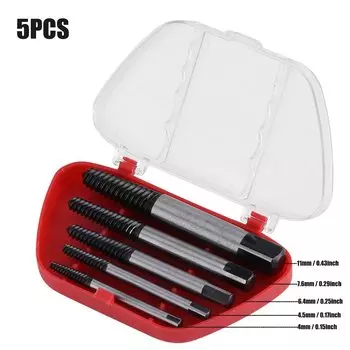 Сверла для удаления поврежденных винтов SMARLAN, 5 шт.