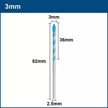 Сверла HAMPTON GlassDrill 3/4/5/10/12 мм