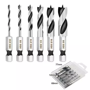 Сверла HSS Brad Point ZeXinChen 1/6 шт.