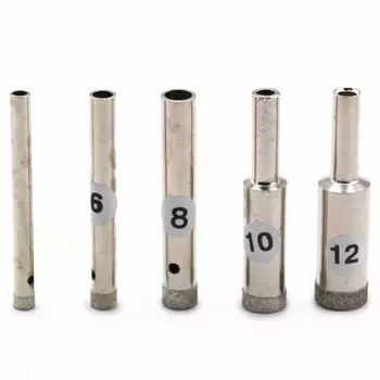 Сверло с алмазным отверстием, 5-20 мм, 0,5 мм, 5 шт.