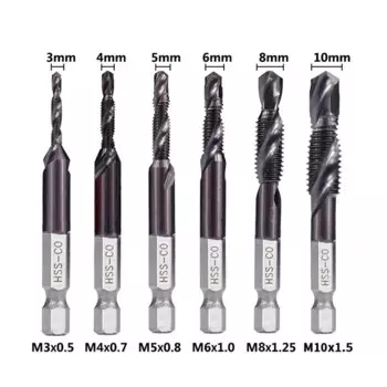 Сверло с шестигранным хвостовиком для резьбы, Hrc89